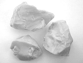 glass chunks glass rocks white opal